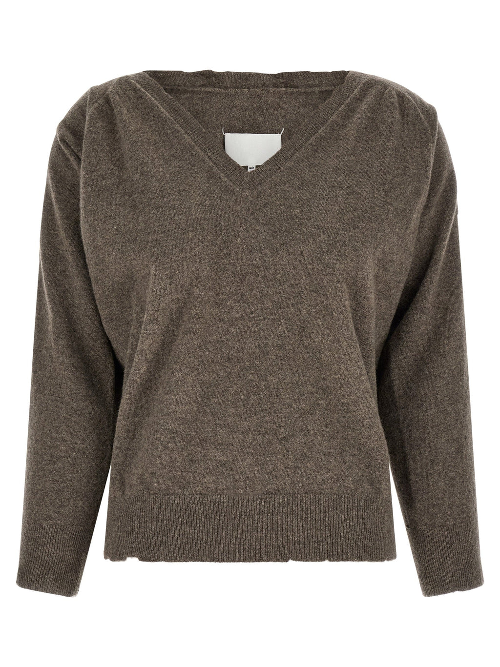Maison Margiela Brown Virgin Wool Cardigan