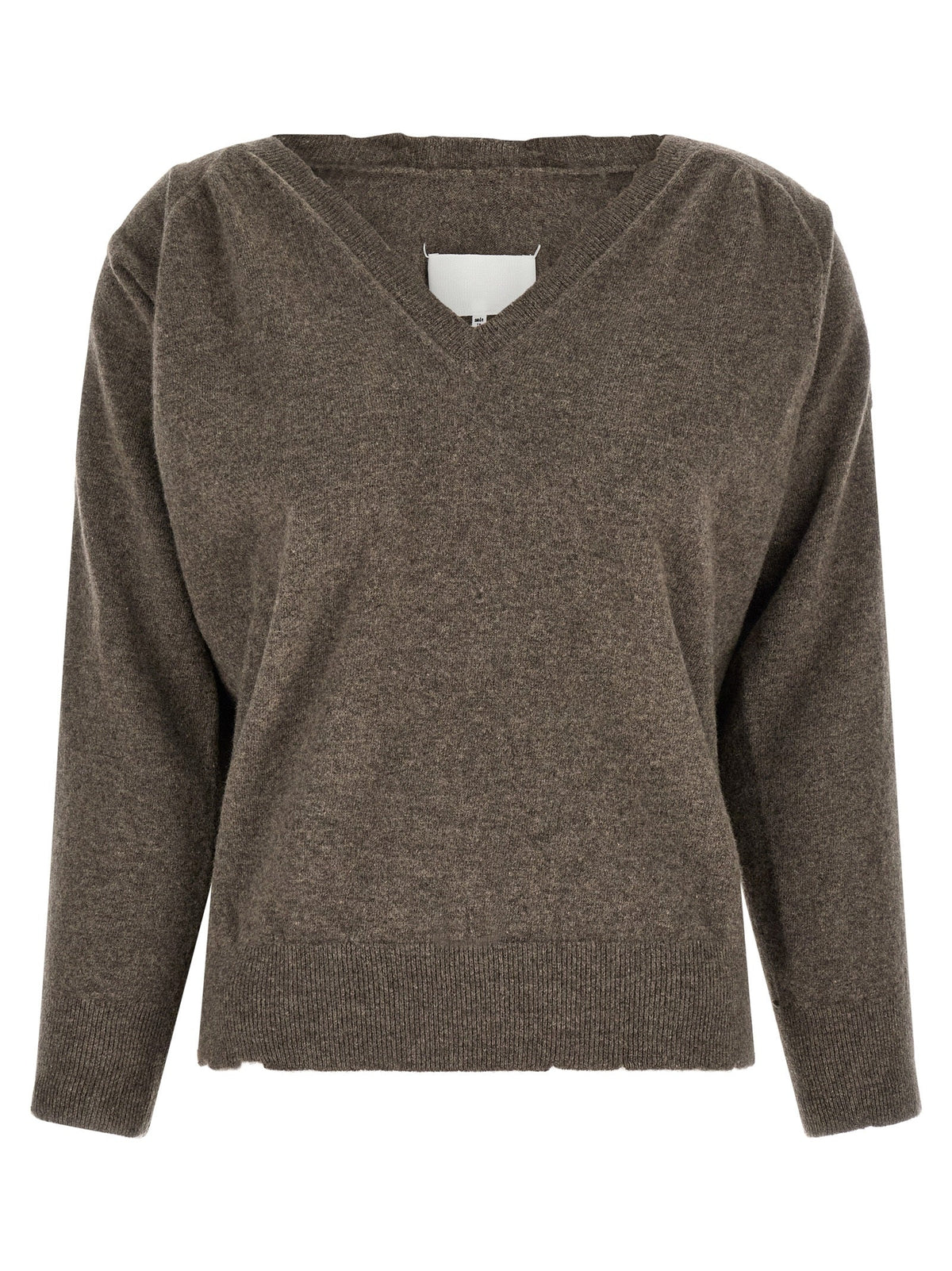 Maison Margiela Brown Virgin Wool Cardigan