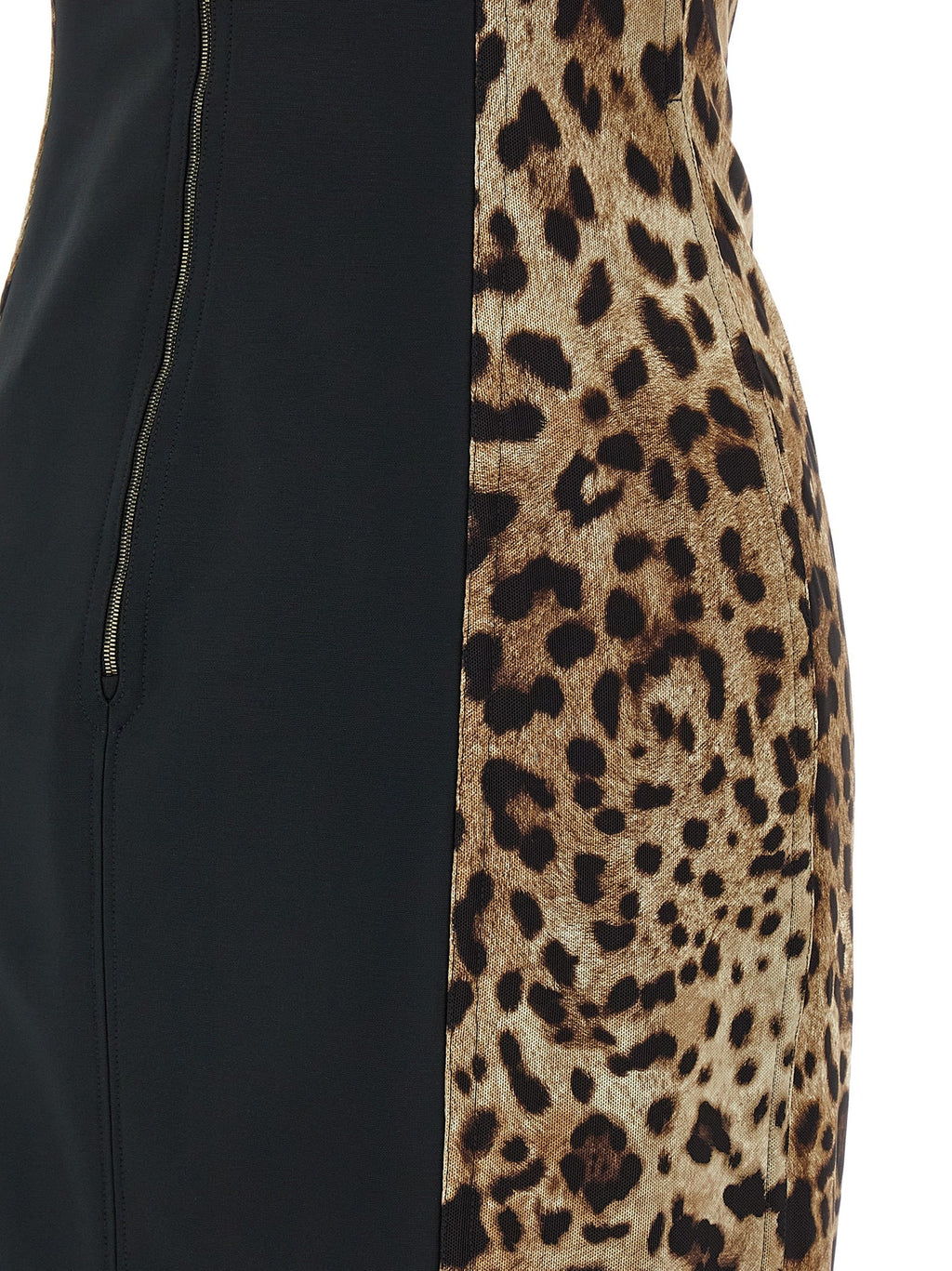 Dolce & Gabbana Brown Polyamide Midi Dress