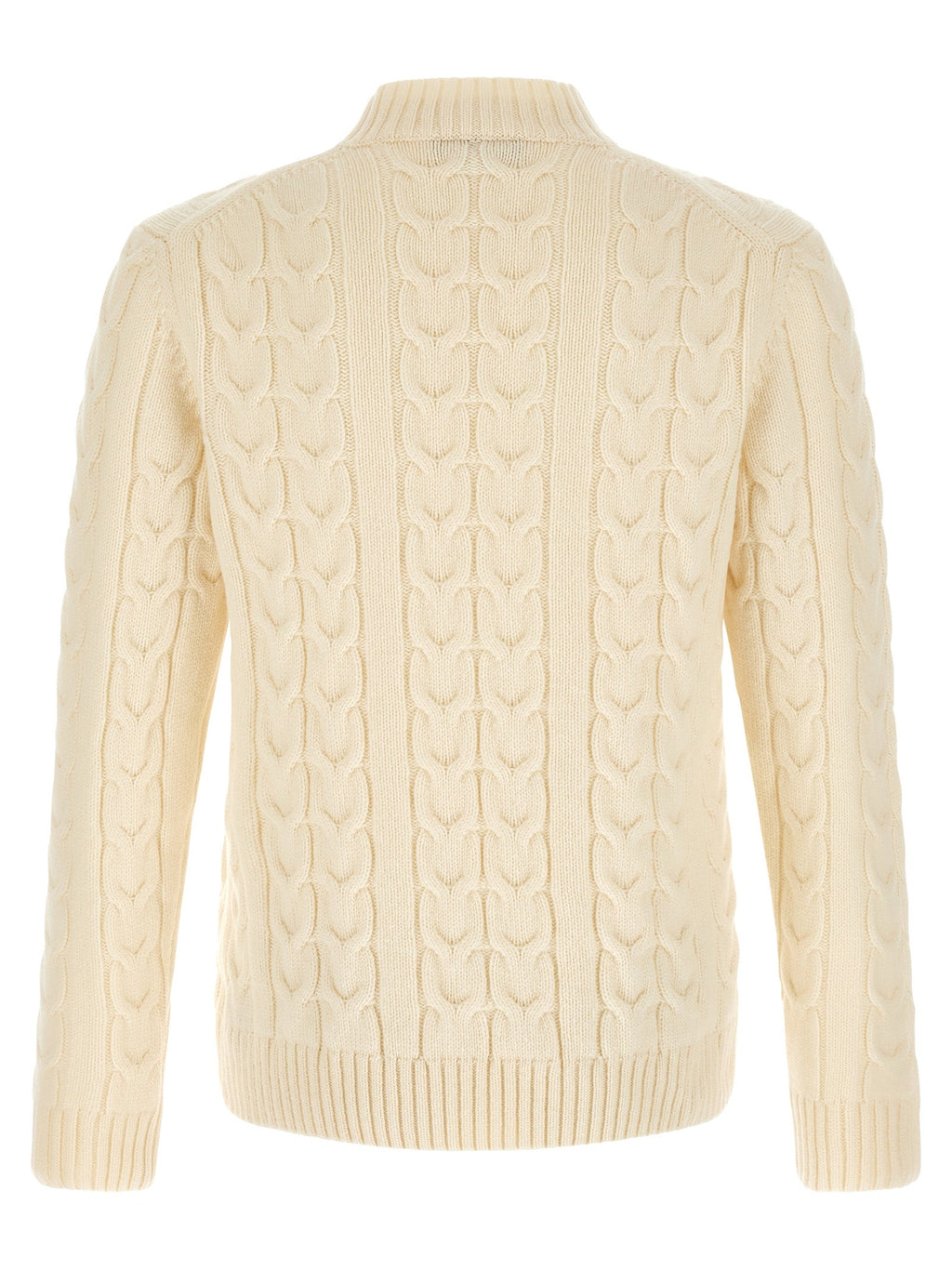 ZANONE White Virgin Wool Cardigan