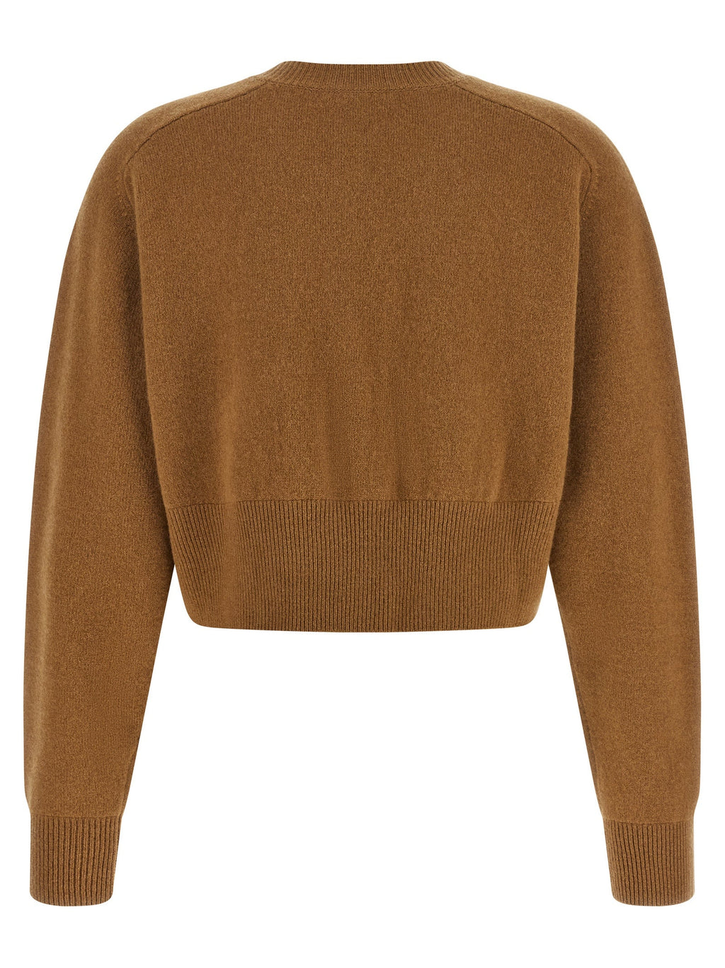 Elisabetta Franchi Brown Wool Cardigan
