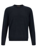 ZANONE Blue Virgin Wool Cardigan
