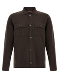 ZANONE Brown Virgin Wool Cardigan