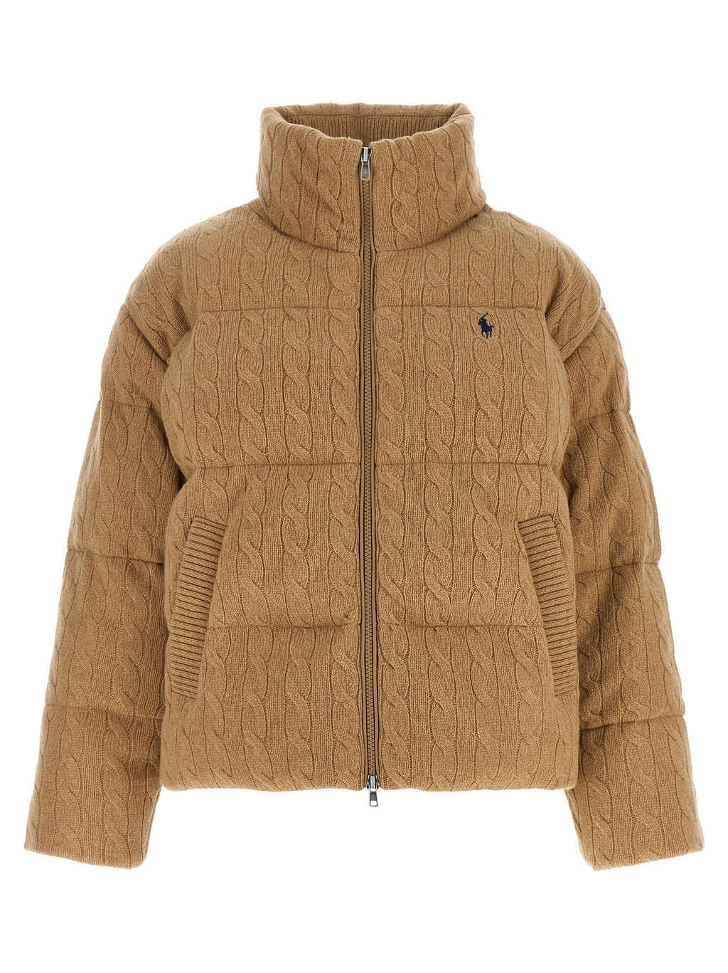 Polo Ralph Lauren Beige Wool Full-Length Jacket
