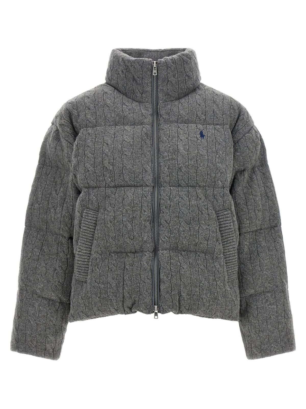 Polo Ralph Lauren Gray Wool Full-Length Jacket