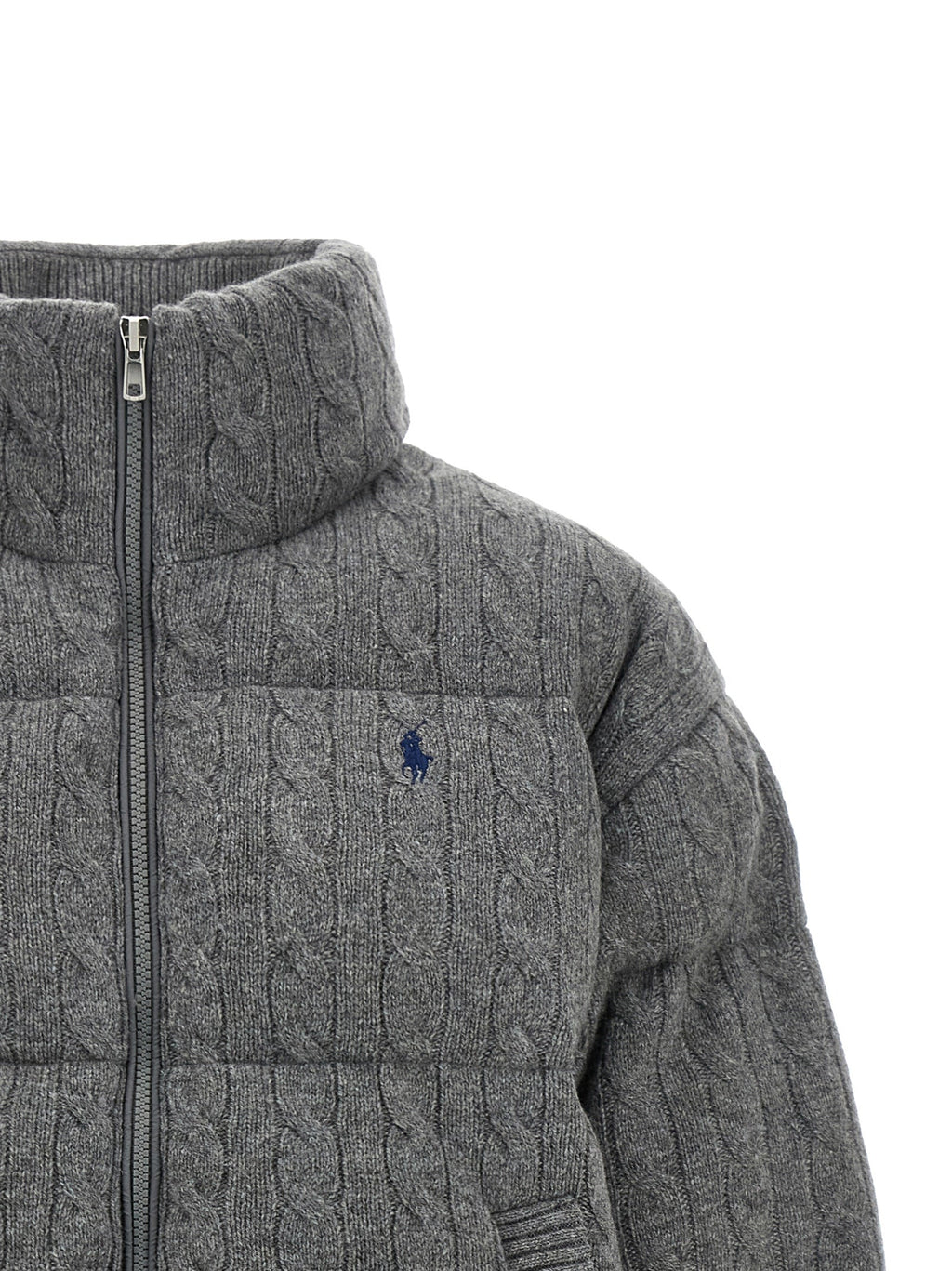 Polo Ralph Lauren Gray Wool Full-Length Jacket