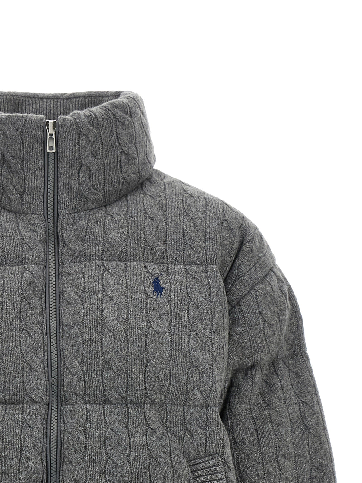 Polo Ralph Lauren Gray Wool Full-Length Jacket