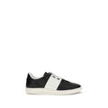 Valentino Garavani Black Calf Leather Bos Taurus Sneakers
