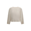 Brunello Cucinelli White Cashmere Sweater