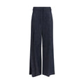 Brunello Cucinelli Blue Cotton Casual Pants