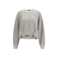 R13 Gray Cotton Sweatshirt