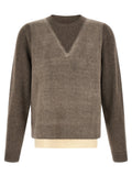 Maison Margiela Brown Virgin Wool Cardigan