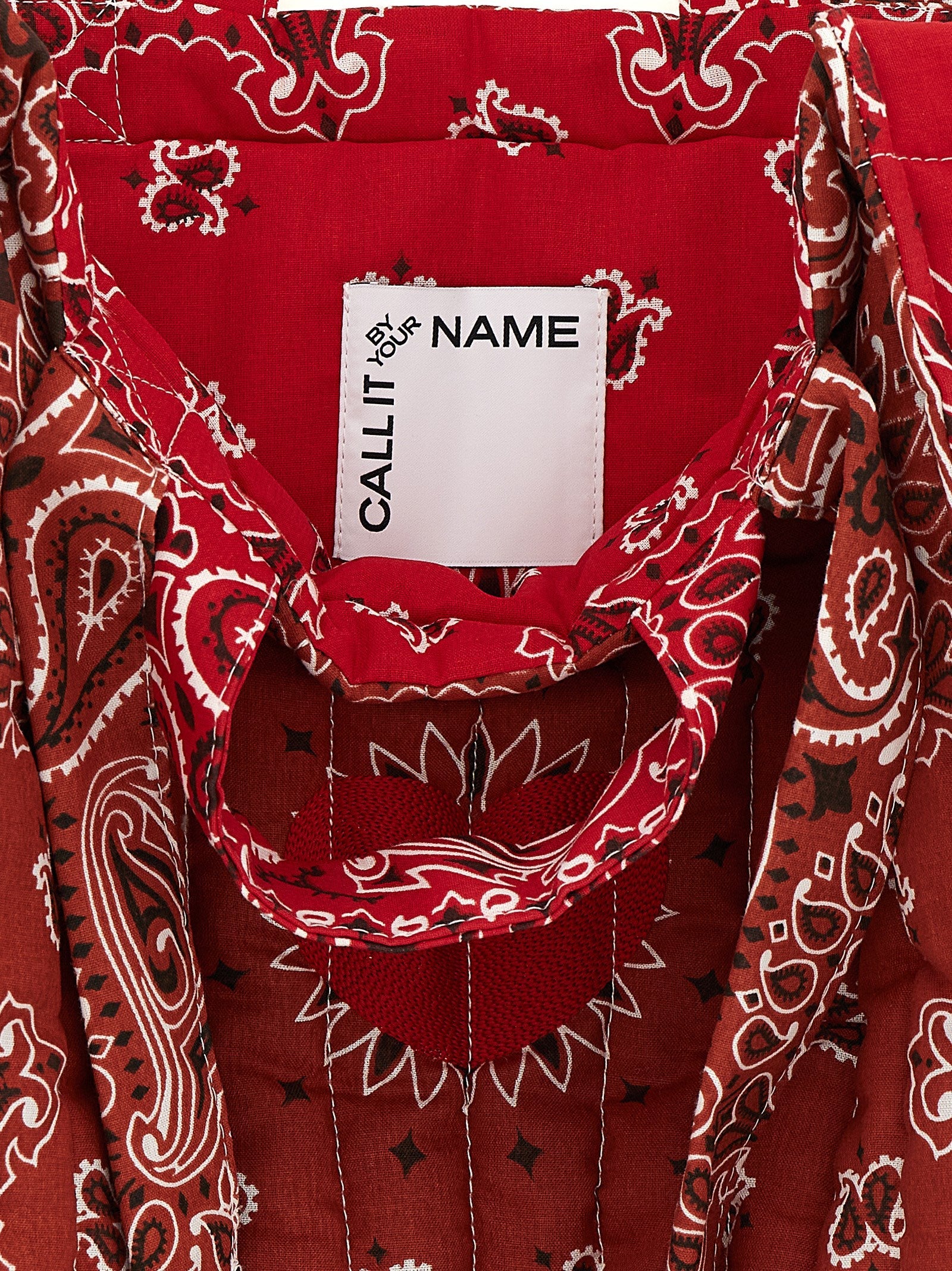 CALL IT BY YOUR NAME Red Cotton Tote Bag