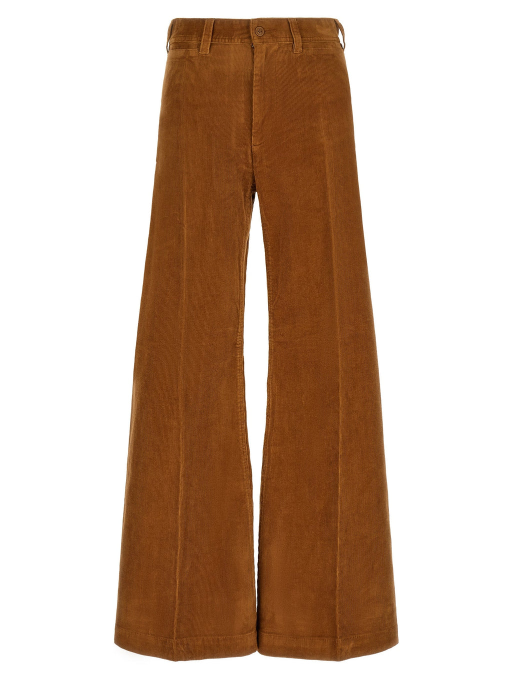 Polo Ralph Lauren Brown Cotton Flared Pants