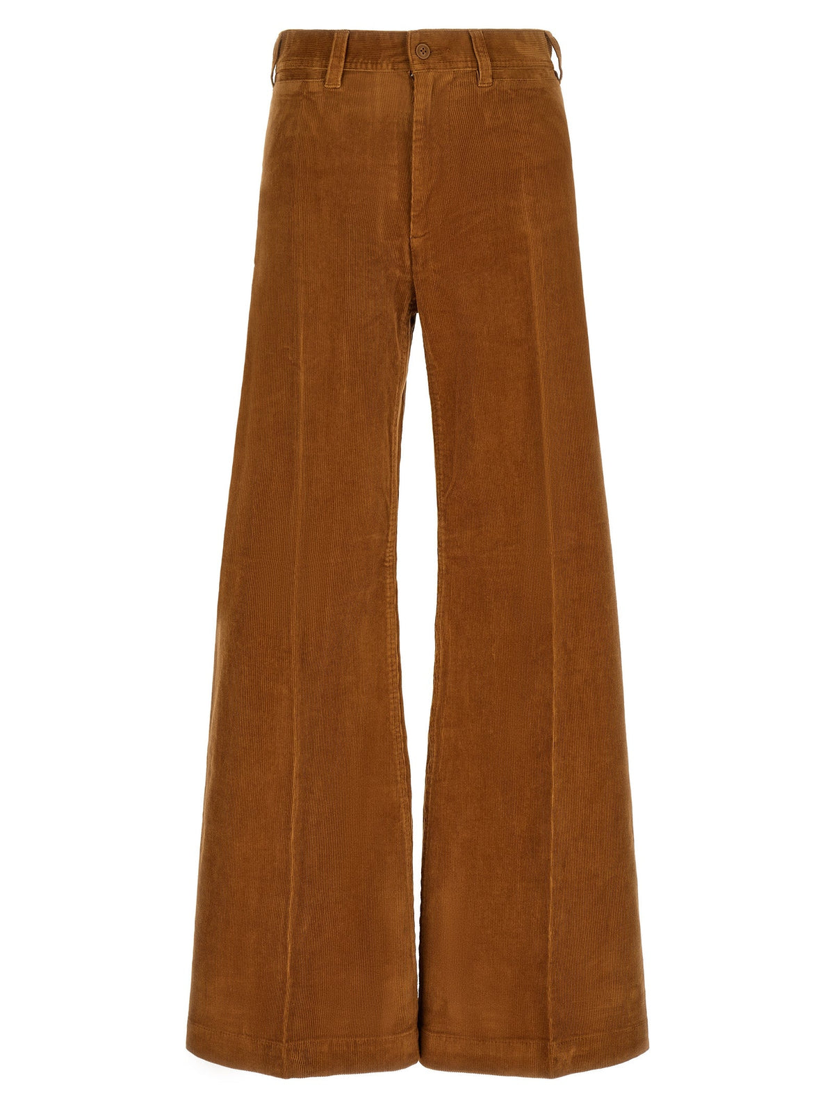 Polo Ralph Lauren Brown Cotton Flared Pants