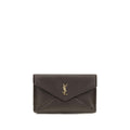 Saint Laurent Brown Lamb Ovis Aries Clutch Bag