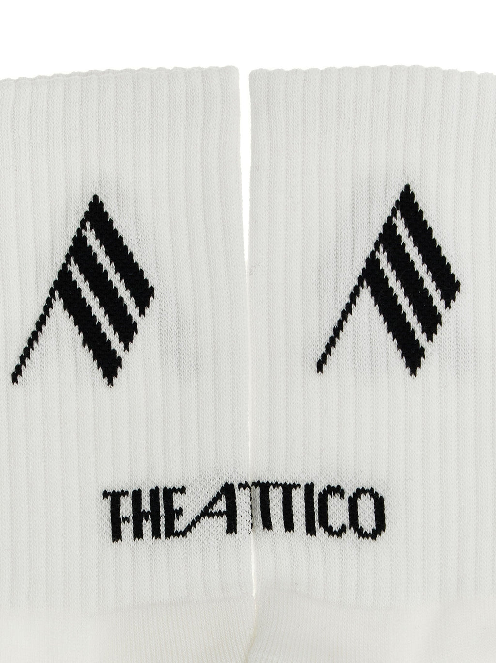 The Attico Bicolor Cotton Socks