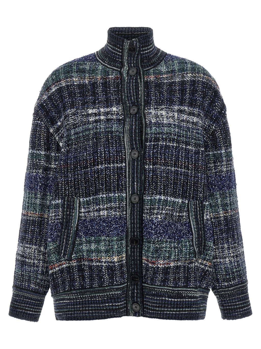 Missoni Blue Wool Cardigan