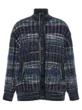 Missoni Blue Wool Cardigan