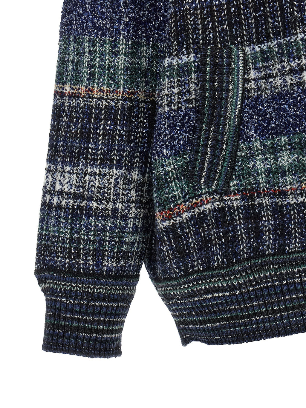 Missoni Blue Wool Cardigan