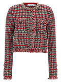 Self-Portrait Red Cotton Full-Length Jacket