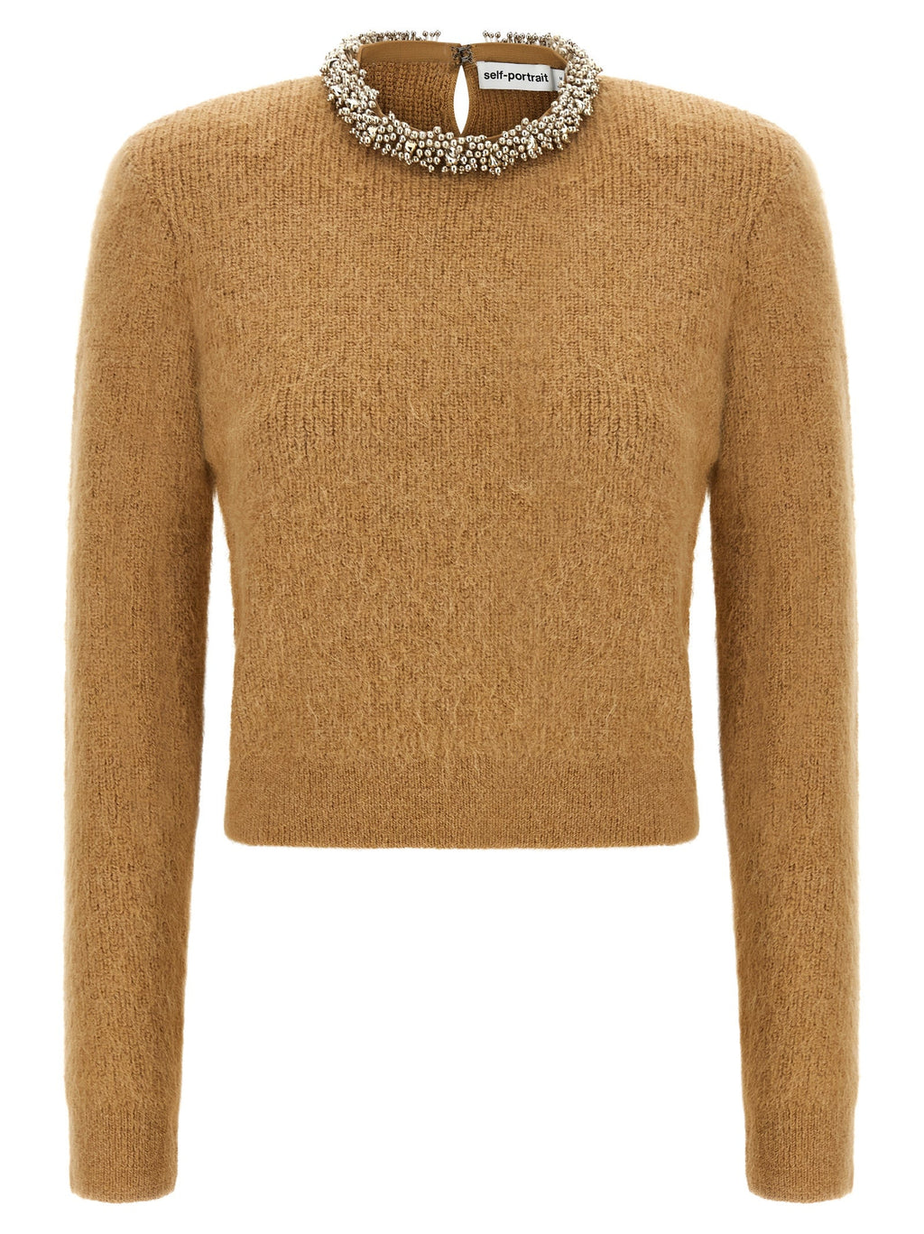 Self-Portrait Brown Polyester Cardigan