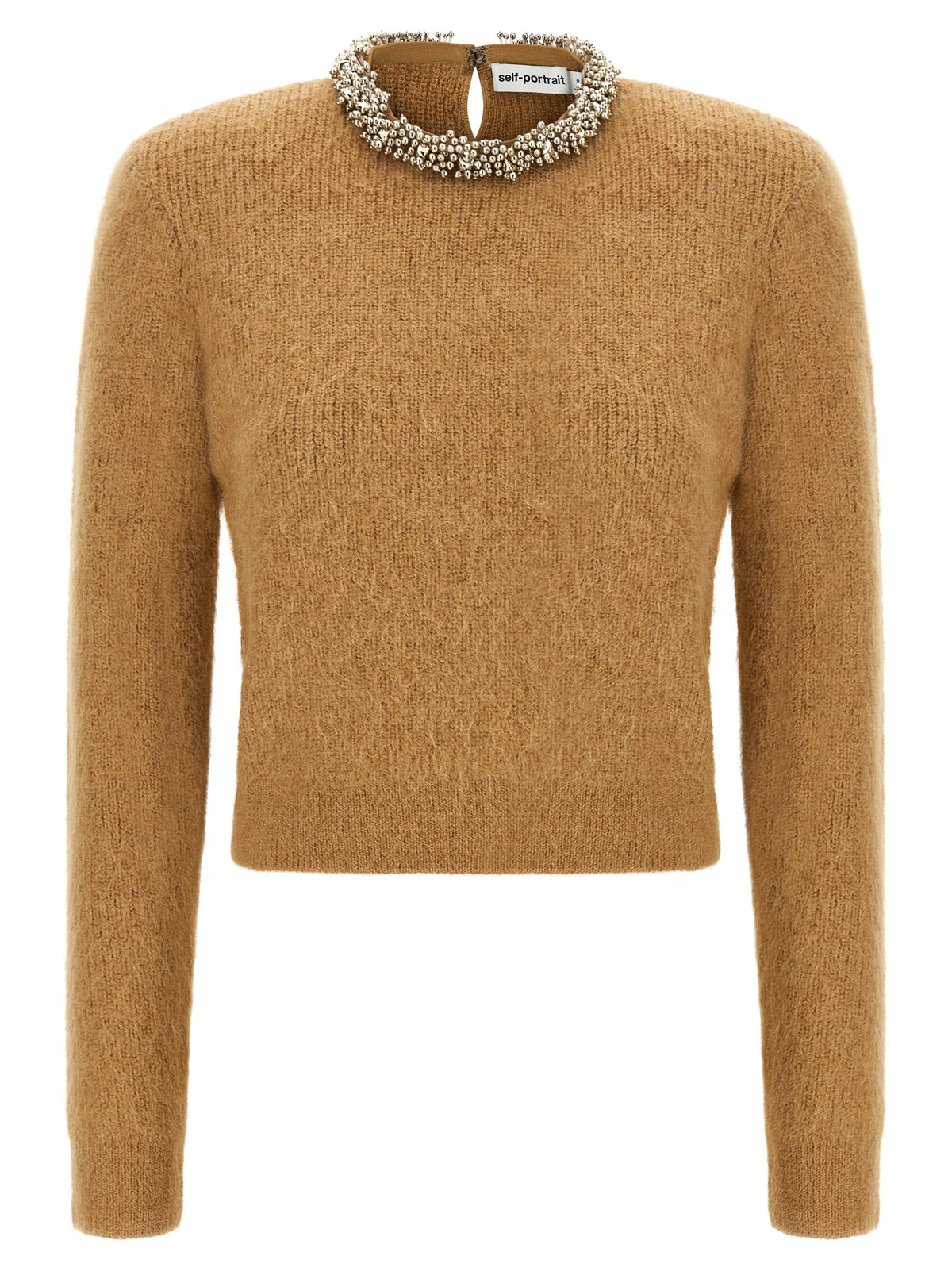 Self-Portrait Brown Polyester Cardigan