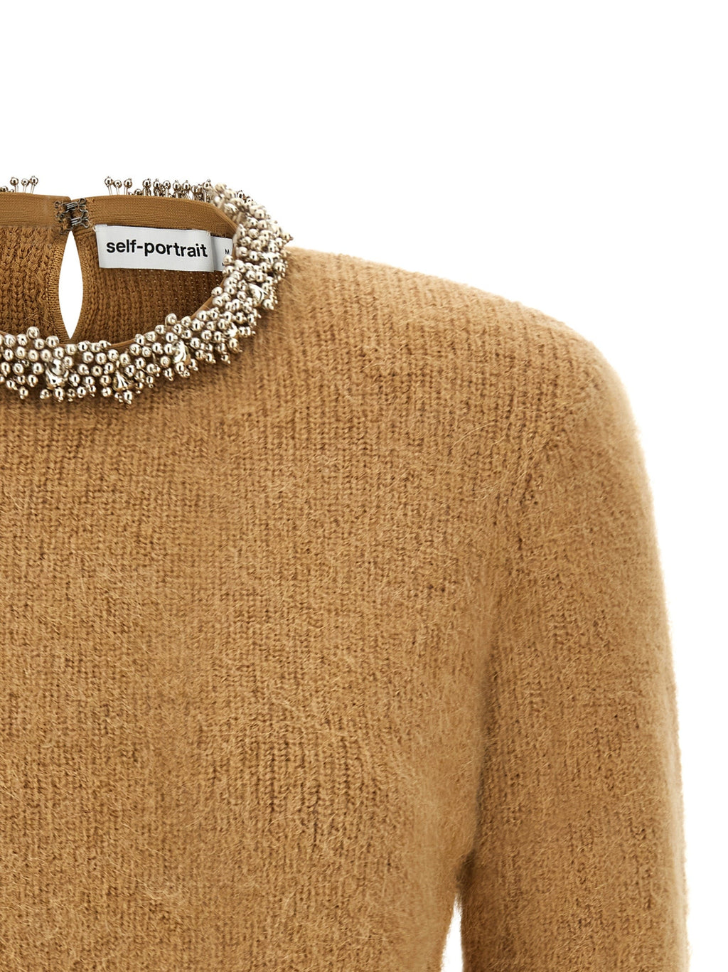 Self-Portrait Brown Polyester Cardigan