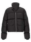 Rick Owens Black Nylon Full-Length Jacket