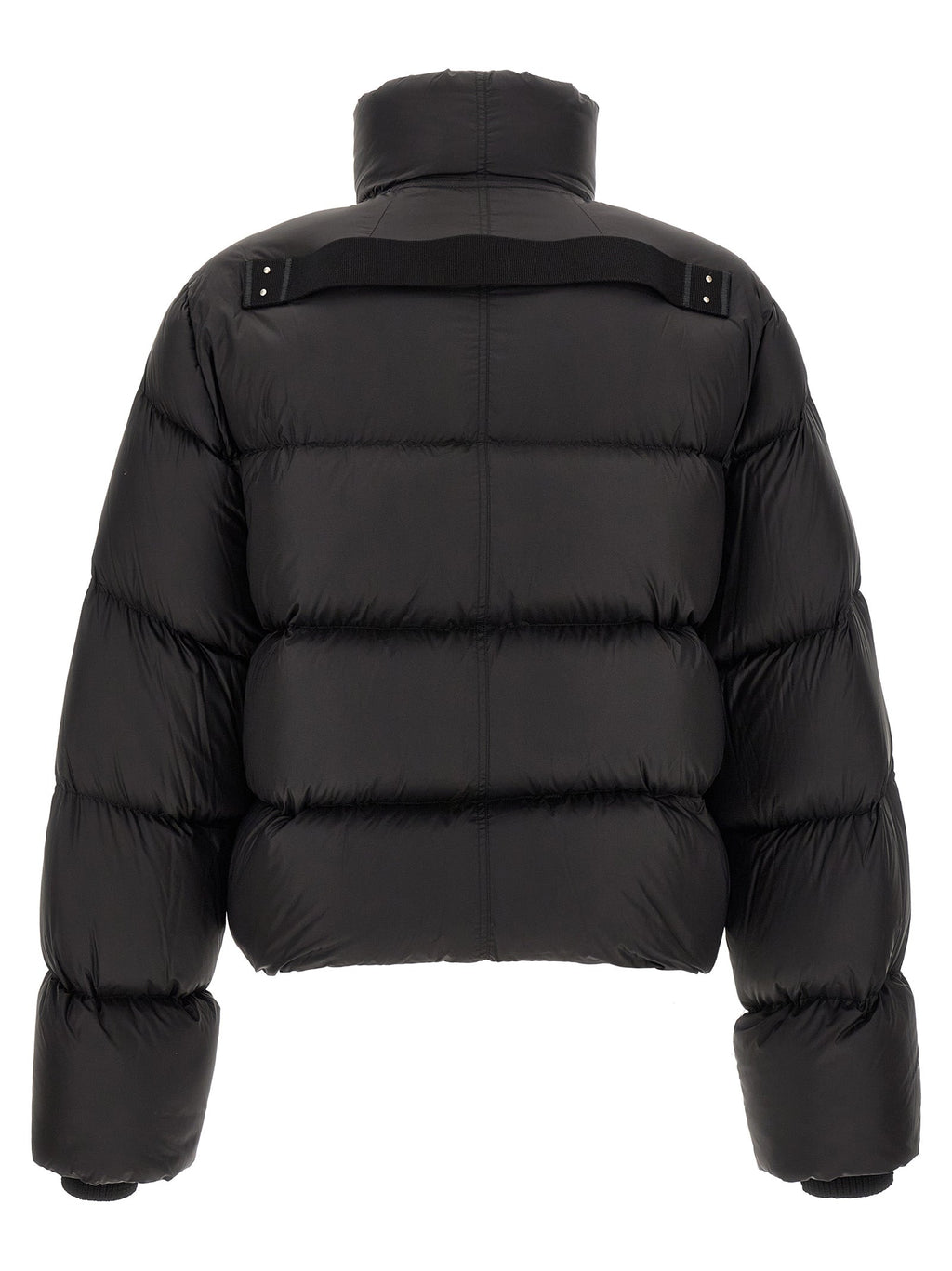 Rick Owens Black Nylon Full-Length Jacket