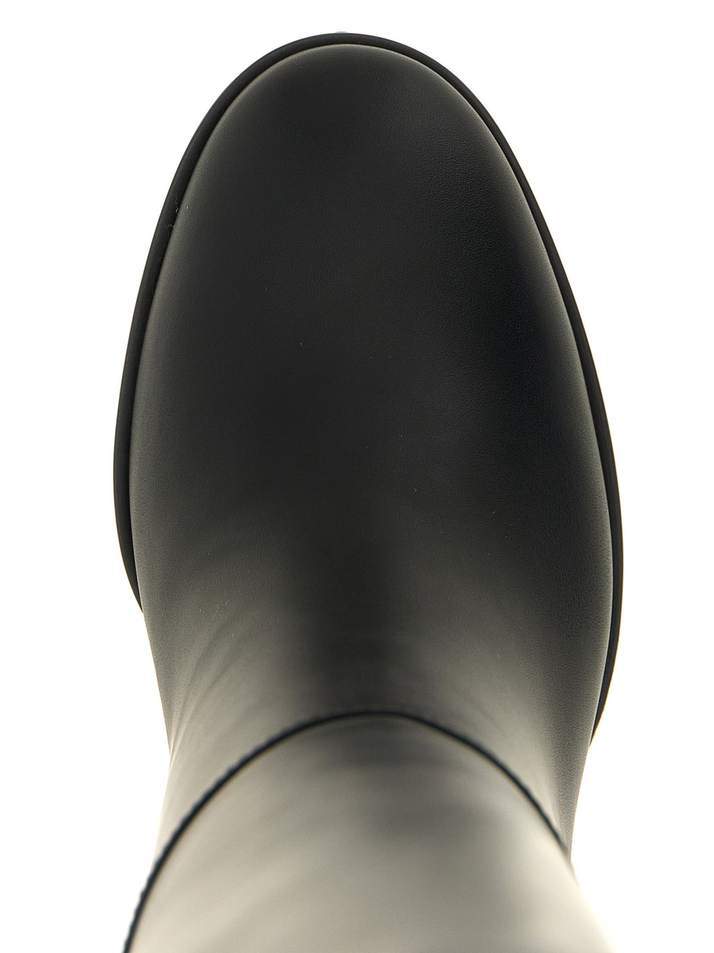 Gianvito Rossi Black Calfskin Over The Knee