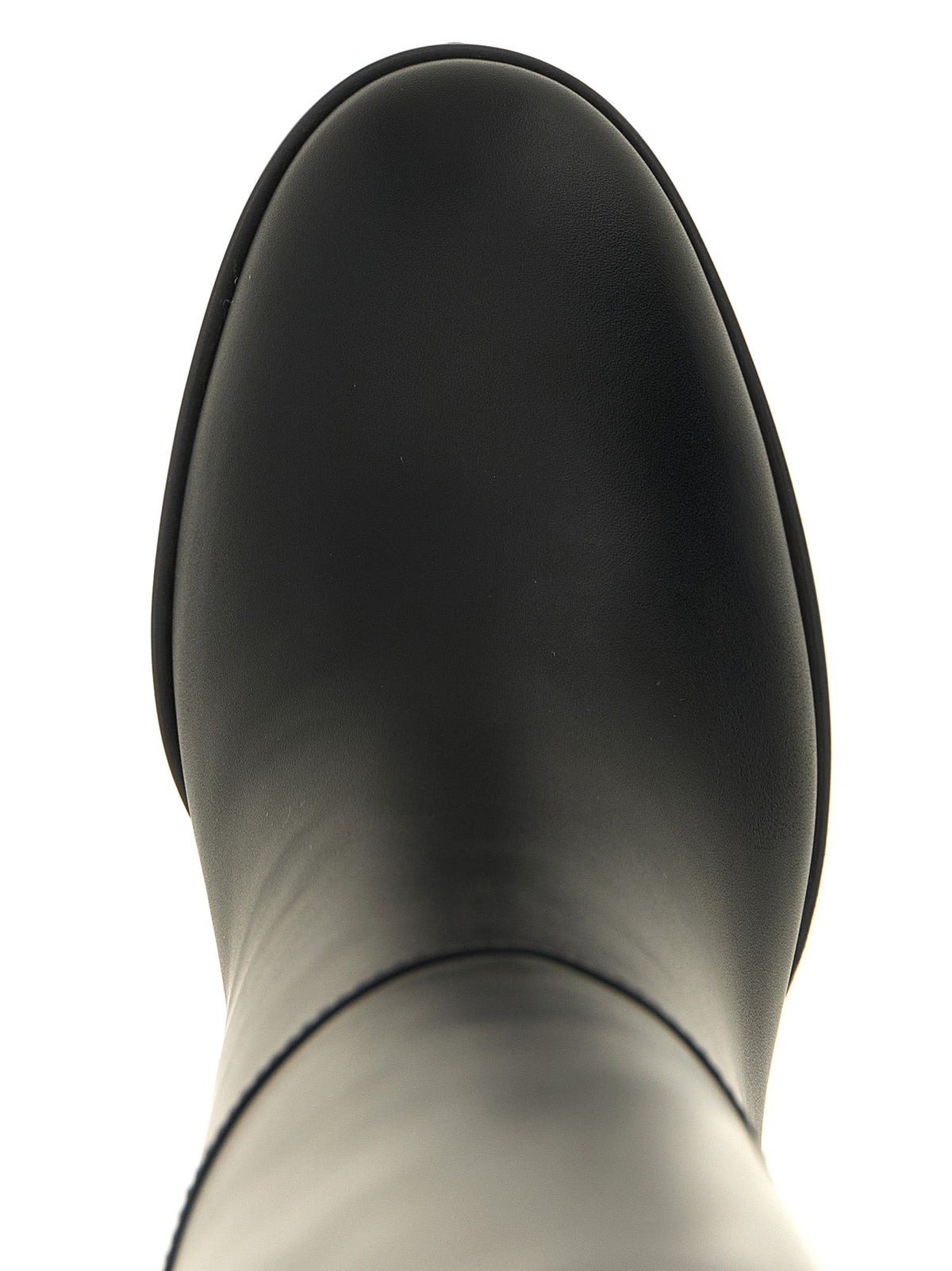 Gianvito Rossi Black Calfskin Over The Knee