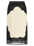 The Attico Bicolor Viscose Midi Skirt