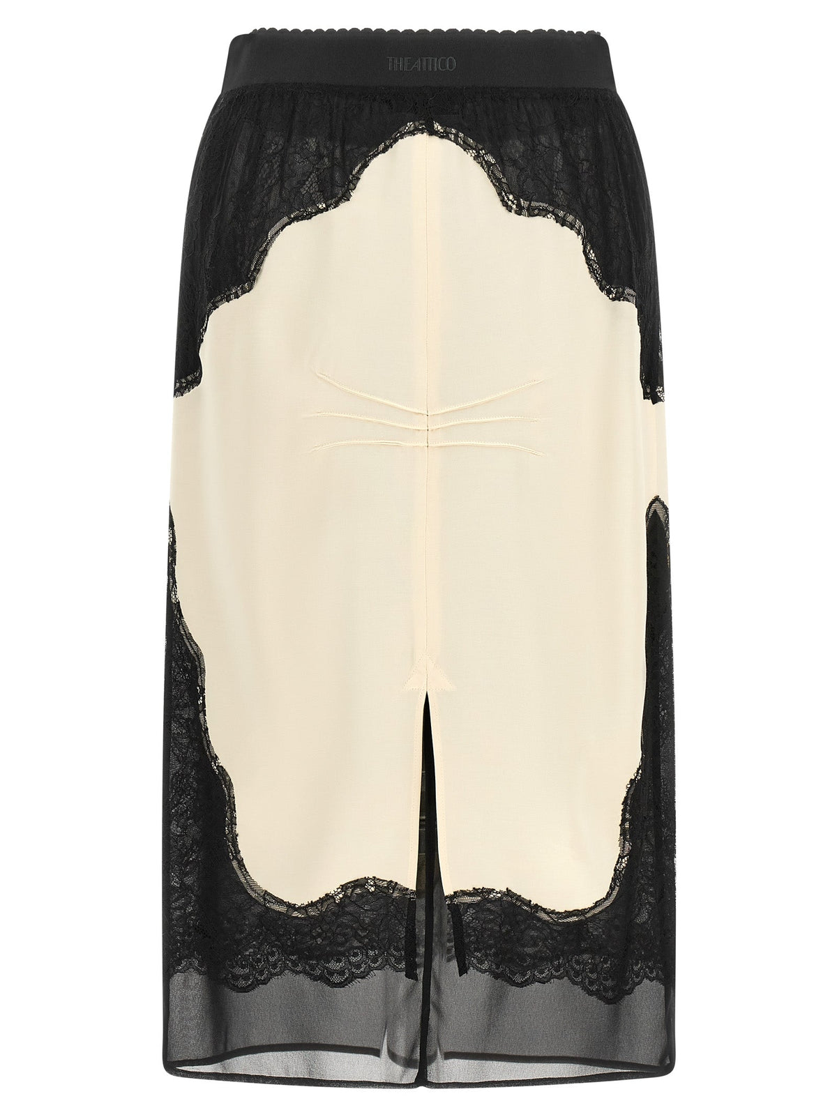 The Attico Bicolor Viscose Midi Skirt