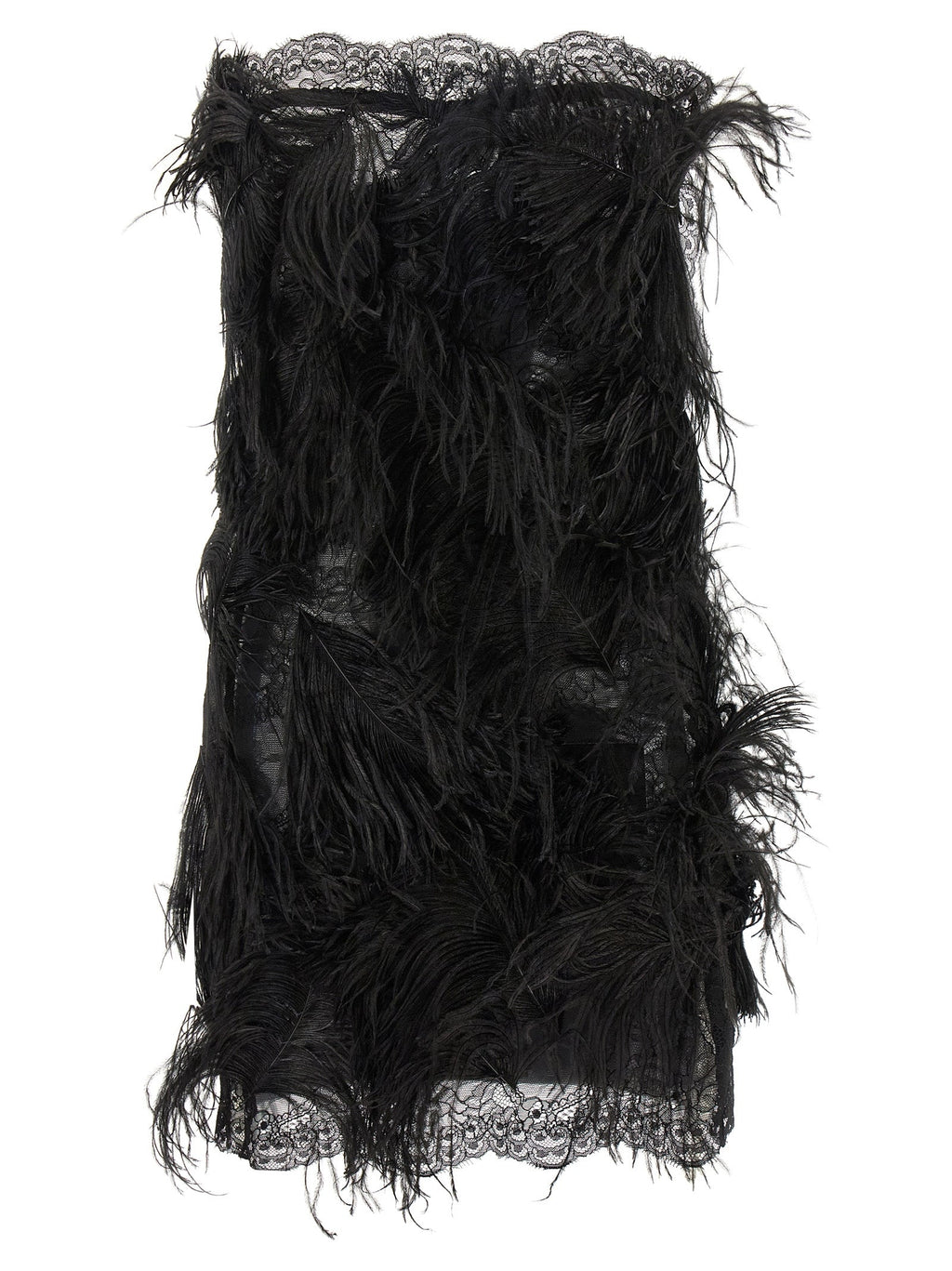 The Attico Black Polyamide Short Dress