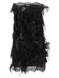 The Attico Black Polyamide Short Dress