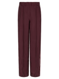 F.R.S. - FOR RESTLESS SLEEPERS Bordeaux Silk Casual Pants
