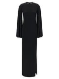 Darkpark Black Polyester Long Dress