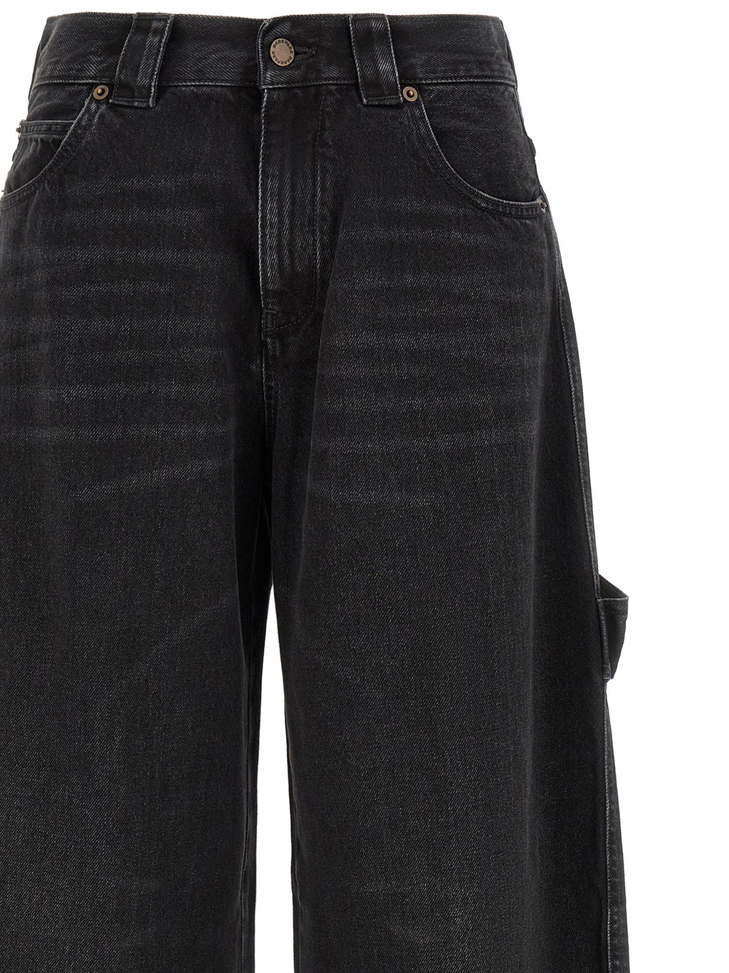 Darkpark Black Cotton Relaxed Fit Jeans