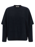 Darkpark Blue Merino Wool Cardigan