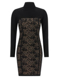 Elisabetta Franchi Black Viscose Short Dress