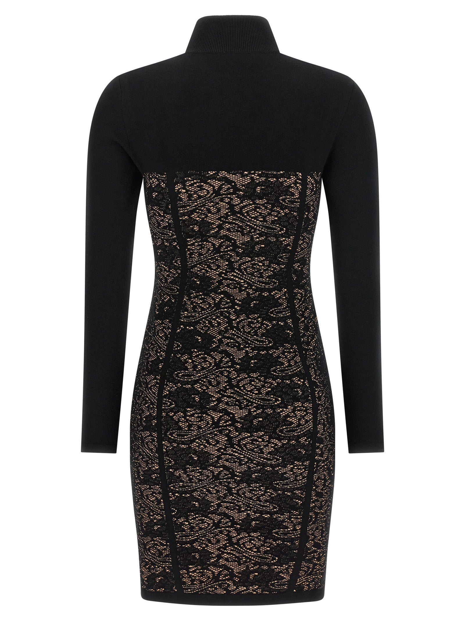 Elisabetta Franchi Black Viscose Short Dress