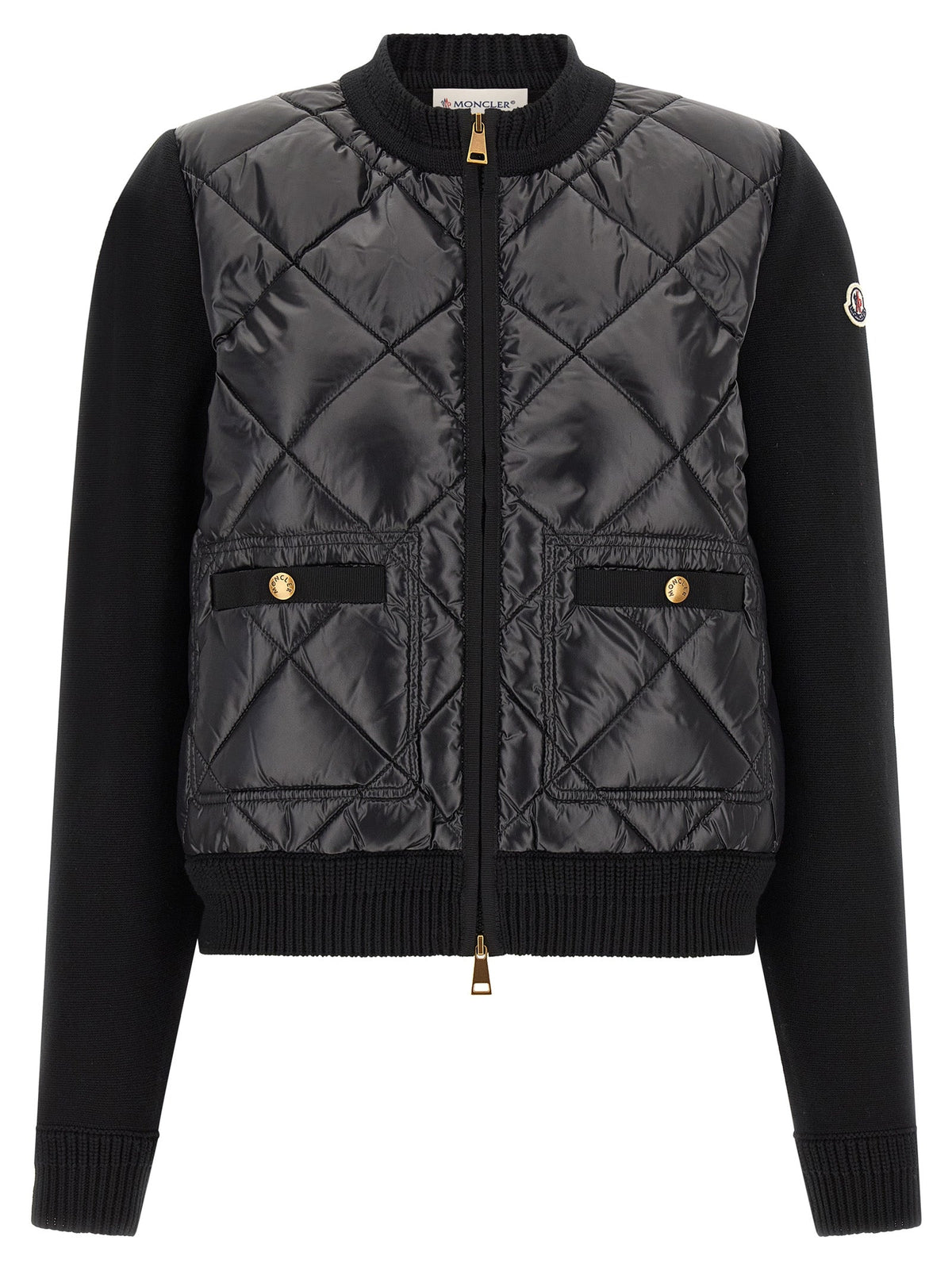 Moncler Black Polyamide Cardigan