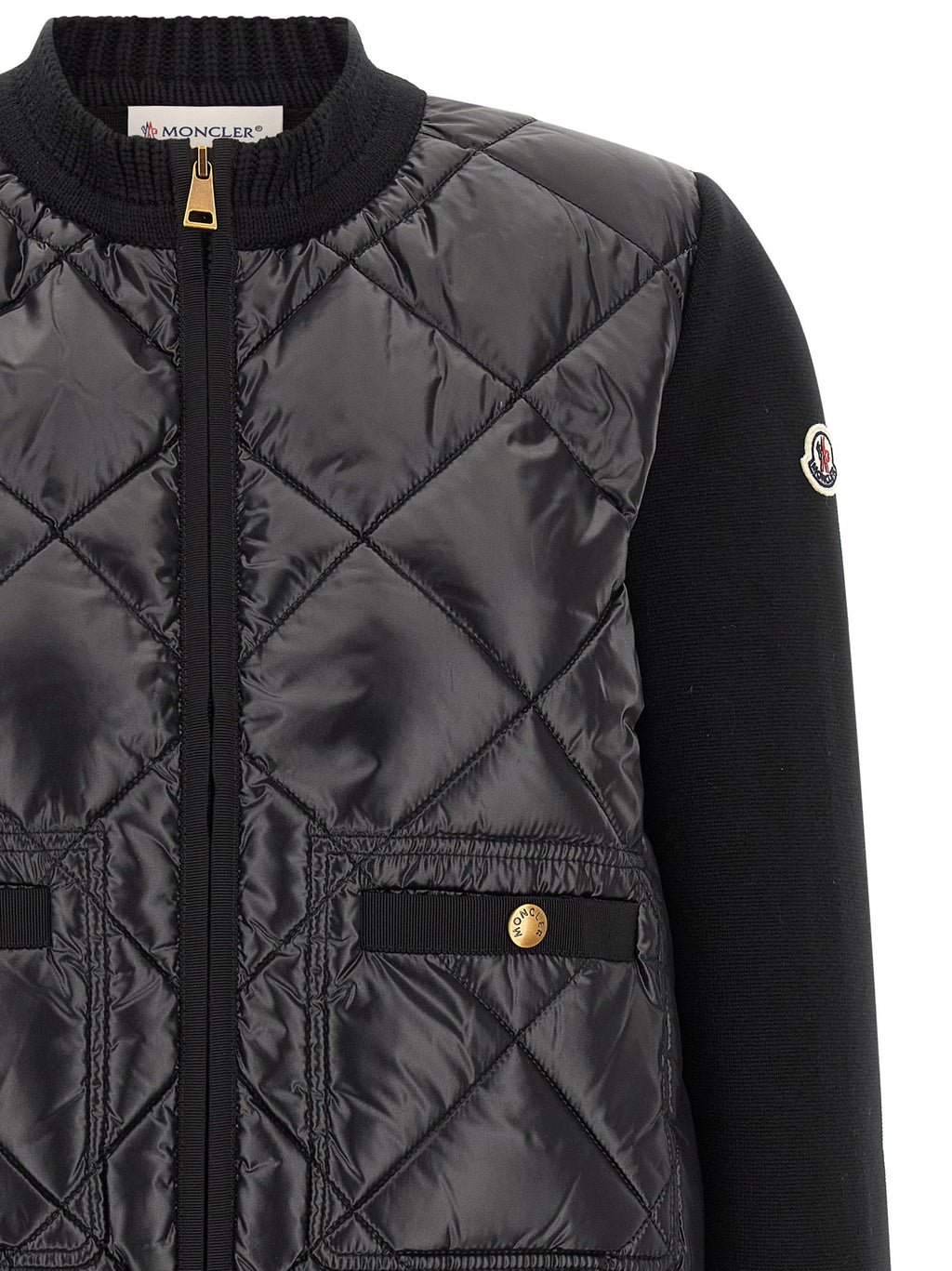 Moncler Black Polyamide Cardigan