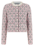 Self-Portrait Multicolor Cotton Cardigan