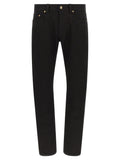 Versace Black Cotton Straight-Leg Jeans
