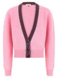 Versace Multicolor Virgin Wool Cardigan
