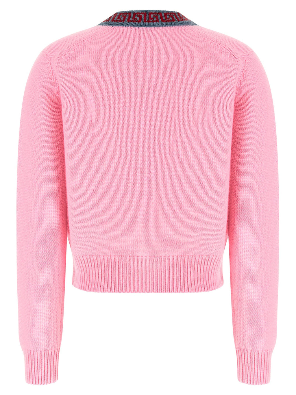 Versace Multicolor Virgin Wool Cardigan