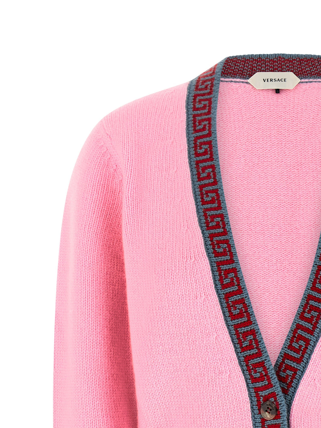 Versace Multicolor Virgin Wool Cardigan