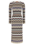 Missoni Multicolor Viscose Midi Dress